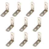 Max 10pcs Thickened Steel Angle Fasteners Bracket Straight Angle Set 50x50x20mm - Aladdin Shoppers