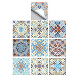 Max 10pcs Vintage Tiles Stickers Bathroom Kitchen PVC Wall Stickers Decals H - Aladdin Shoppers