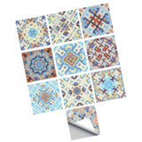 Max 10pcs Vintage Tiles Stickers Bathroom Kitchen PVC Wall Stickers Decals H - Aladdin Shoppers