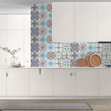 Max 10pcs Vintage Tiles Stickers Bathroom Kitchen PVC Wall Stickers Decals H - Aladdin Shoppers