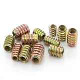 Max 10Pcs Wood Insert Interface Screws Threads Bolts Nuts Fixing Furniture M6*15 - Aladdin Shoppers