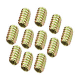 Max 10Pcs Wood Insert Interface Screws Threads Bolts Nuts Fixing Furniture M6*15 - Aladdin Shoppers