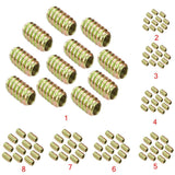 Max 10Pcs Wood Insert Interface Screws Threads Bolts Nuts Fixing Furniture M6*15 - Aladdin Shoppers