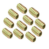 Max 10Pcs Wood Insert Interface Screws Threads Bolts Nuts Fixing Furniture M6*15 - Aladdin Shoppers