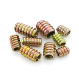 Max 10Pcs Wood Insert Interface Screws Threads Bolts Nuts Fixing Furniture M6*15 - Aladdin Shoppers