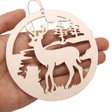 Max 10pcs Wooden Deer Hanging Pendants Ornaments Christmas Tree Decorations - Aladdin Shoppers