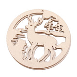 Max 10pcs Wooden Deer Hanging Pendants Ornaments Christmas Tree Decorations - Aladdin Shoppers