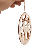Max 10pcs Wooden Deer Hanging Pendants Ornaments Christmas Tree Decorations - Aladdin Shoppers