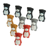 Max 10pcs/Pack Attractive Cartoon Bear Animals Pencil Erasers for Kid Multicolor - Aladdin Shoppers