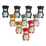 Max 10pcs/Pack Attractive Cartoon Bear Animals Pencil Erasers for Kid Multicolor - Aladdin Shoppers