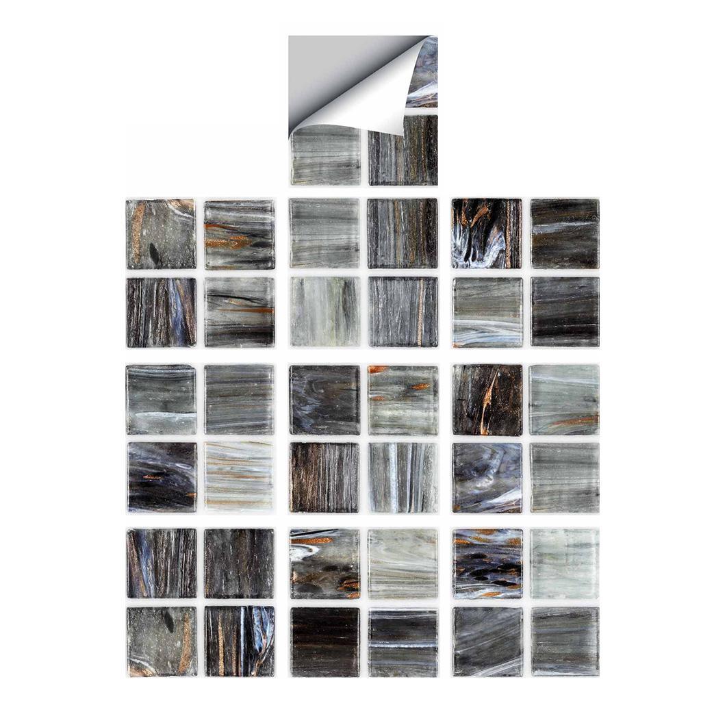 Max 10Pcs/Set Vintage Tiles Stickers Bathroom Kitchen PVC Wall Stickers Decals A - Aladdin Shoppers