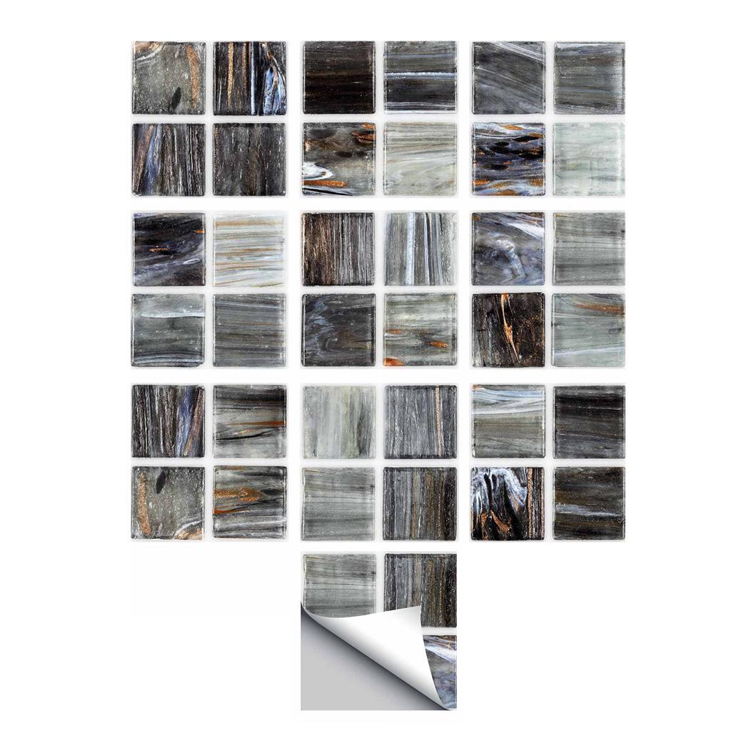 Max 10Pcs/Set Vintage Tiles Stickers Bathroom Kitchen PVC Wall Stickers Decals A - Aladdin Shoppers