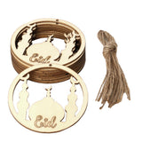 Max 10Pieces Wooden DIY Pendants Natural Wooden Pendants Pretty Crafts Findings Made of Nature Wood - Aladdin Shoppers