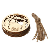 Max 10Pieces Wooden DIY Pendants Natural Wooden Pendants Pretty Crafts Findings Made of Nature Wood - Aladdin Shoppers