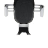 Max 10W Fast Wireless Charger Gravity Car Mount Phone Holder Stander Silver - Aladdin Shoppers