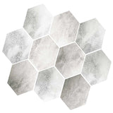 Max 10xHexagonal Wall Floor Sticker Kitchen Bathroom Home Decor Non-Slip Style-2 - Aladdin Shoppers
