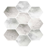 Max 10xHexagonal Wall Floor Sticker Kitchen Bathroom Home Decor Non-Slip Style-2 - Aladdin Shoppers