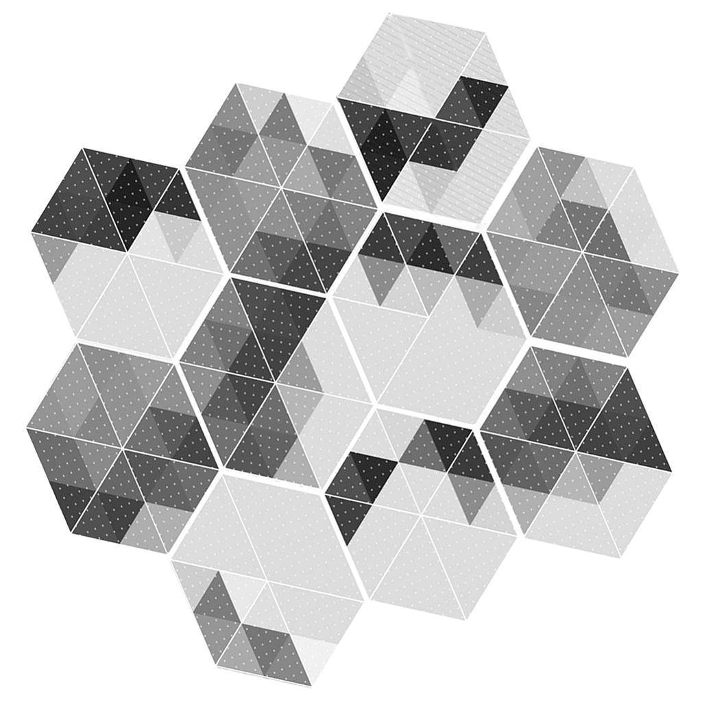 Max 10xHexagonal Wall Floor Sticker Kitchen Bathroom Home Decor Non-Slip Style-3 - Aladdin Shoppers