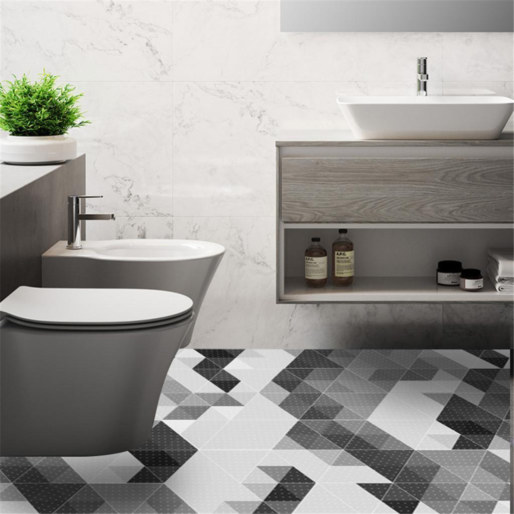 Max 10xHexagonal Wall Floor Sticker Kitchen Bathroom Home Decor Non-Slip Style-3 - Aladdin Shoppers