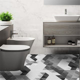 Max 10xHexagonal Wall Floor Sticker Kitchen Bathroom Home Decor Non-Slip Style-3 - Aladdin Shoppers