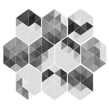Max 10xHexagonal Wall Floor Sticker Kitchen Bathroom Home Decor Non-Slip Style-3 - Aladdin Shoppers