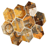 Max 10xHexagonal Wall Floor Sticker Kitchen Bathroom Home Decor Non-Slip Style-5 - Aladdin Shoppers