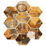 Max 10xHexagonal Wall Floor Sticker Kitchen Bathroom Home Decor Non-Slip Style-5 - Aladdin Shoppers