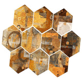 Max 10xHexagonal Wall Floor Sticker Kitchen Bathroom Home Decor Non-Slip Style-5 - Aladdin Shoppers