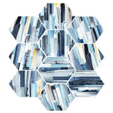 Max 10xHexagonal Wall Floor Sticker Kitchen Bathroom Home Decor Non-Slip Style-7 - Aladdin Shoppers