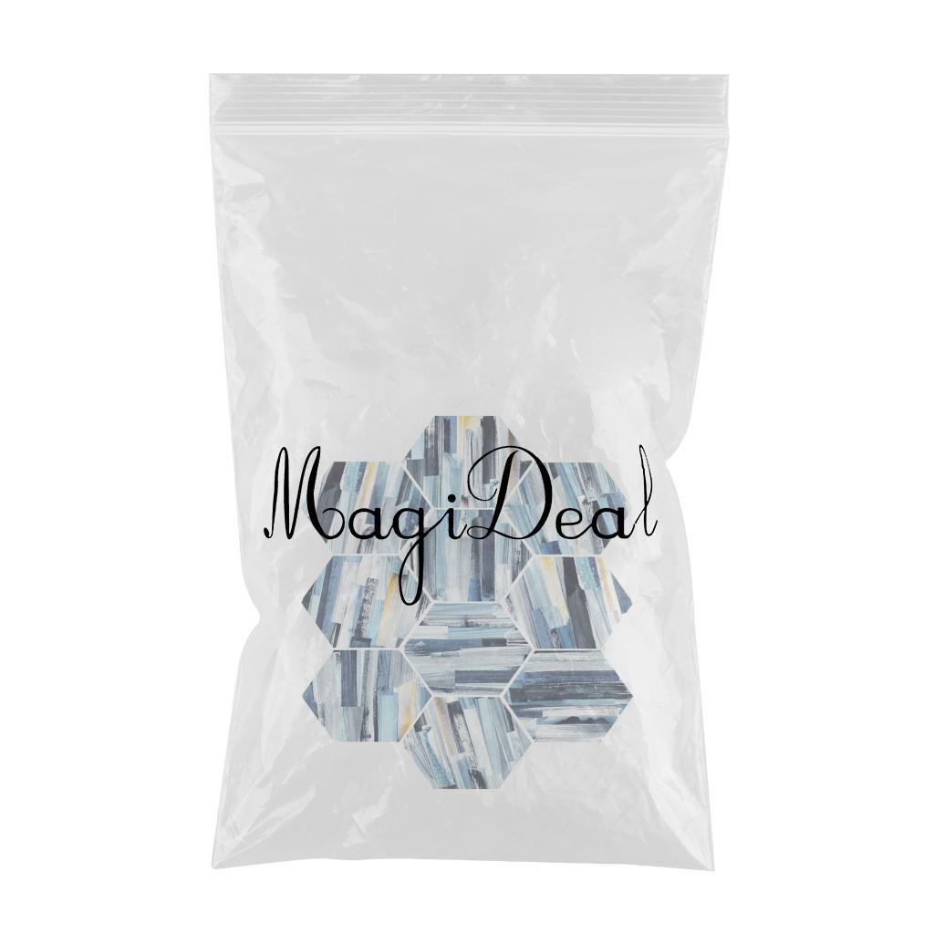 Max 10xHexagonal Wall Floor Sticker Kitchen Bathroom Home Decor Non-Slip Style-7 - Aladdin Shoppers