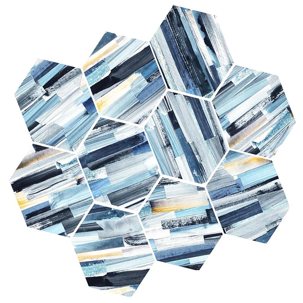 Max 10xHexagonal Wall Floor Sticker Kitchen Bathroom Home Decor Non-Slip Style-7 - Aladdin Shoppers