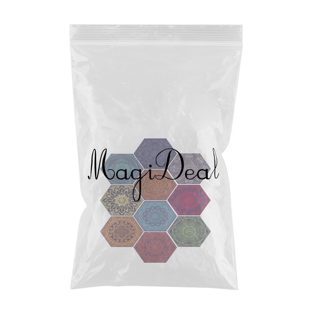 Max 10xHexagonal Wall Floor Sticker Kitchen Bathroom Home Decor Non-Slip Style-8 - Aladdin Shoppers