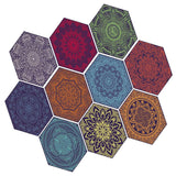 Max 10xHexagonal Wall Floor Sticker Kitchen Bathroom Home Decor Non-Slip Style-8 - Aladdin Shoppers