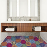 Max 10xHexagonal Wall Floor Sticker Kitchen Bathroom Home Decor Non-Slip Style-8 - Aladdin Shoppers