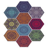 Max 10xHexagonal Wall Floor Sticker Kitchen Bathroom Home Decor Non-Slip Style-8 - Aladdin Shoppers