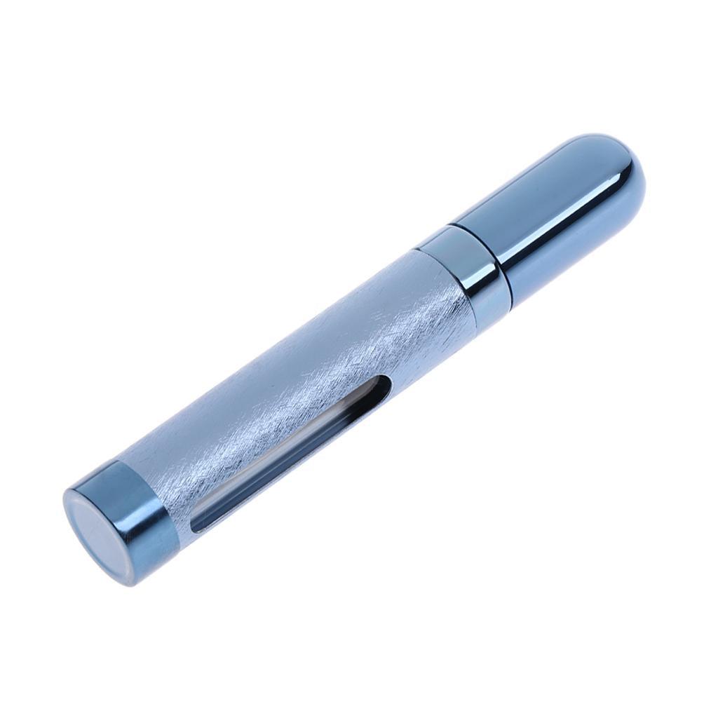 Max 12ml Fine Mist Sprayer Bottle Makeup Atomizer with Viewing Window Blue
