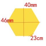 Max 12pcs Hexagonal Shaped Plastic 3D Mirror Effect Wall Stickers Gold - Aladdin Shoppers