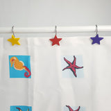 Max 12pcs Resin Star Shape Shower Curtain Hook Drapery Sliding Hangers Purple - Aladdin Shoppers