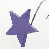 Max 12pcs Resin Star Shape Shower Curtain Hook Drapery Sliding Hangers Purple - Aladdin Shoppers