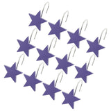 Max 12pcs Resin Star Shape Shower Curtain Hook Drapery Sliding Hangers Purple - Aladdin Shoppers
