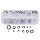 Max 137PCS M2-M8 304 Washer And Hex Nuts Set Kit Flat Washer Nuts Assortment - Aladdin Shoppers