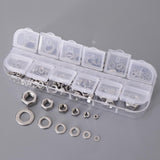 Max 137PCS M2-M8 304 Washer And Hex Nuts Set Kit Flat Washer Nuts Assortment - Aladdin Shoppers