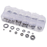 Max 137PCS M2-M8 304 Washer And Hex Nuts Set Kit Flat Washer Nuts Assortment - Aladdin Shoppers