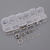 Max 137PCS M2-M8 304 Washer And Hex Nuts Set Kit Flat Washer Nuts Assortment - Aladdin Shoppers