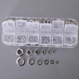 Max 137PCS M2-M8 304 Washer And Hex Nuts Set Kit Flat Washer Nuts Assortment - Aladdin Shoppers