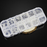 Max 137PCS M2-M8 304 Washer And Hex Nuts Set Kit Flat Washer Nuts Assortment - Aladdin Shoppers