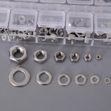 Max 137PCS M2-M8 304 Washer And Hex Nuts Set Kit Flat Washer Nuts Assortment - Aladdin Shoppers