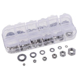 Max 137PCS M2-M8 304 Washer And Hex Nuts Set Kit Flat Washer Nuts Assortment - Aladdin Shoppers