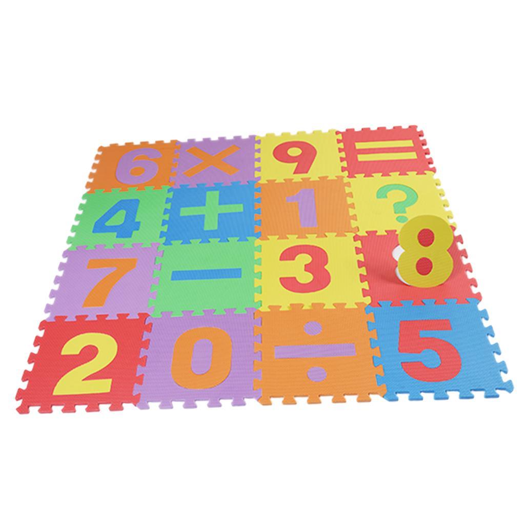 ⚡️Buy Max 16 Pieces Arithmetic Numbers Foam Puzzle Exercise Mat ...