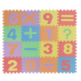 Max 16 Pieces Arithmetic Numbers Foam Puzzle Exercise Mat Interlocking Tiles - Aladdin Shoppers
